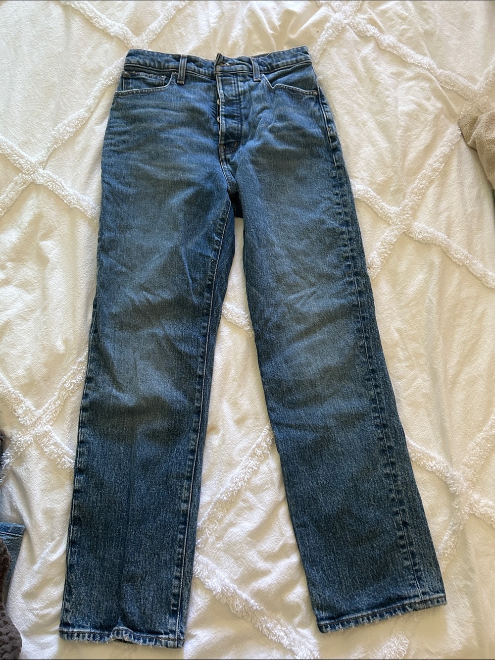 Madewell 90’s Straight Crop Women’s Straight-Leg Jeans — Blue